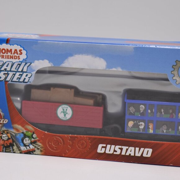 Gustavo 4 Passengers & Cargo Motorized Trackmaster Train Engine Fisher Price New - Picture 5 of 11